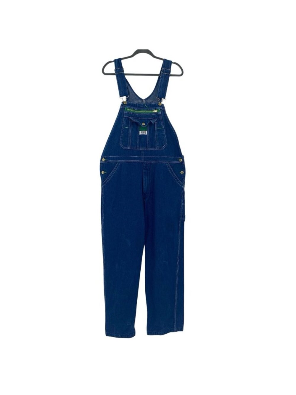 Liberty Bib Overalls Denim Men’s 36x30 Medium Wash Blue Workwear Farm Work